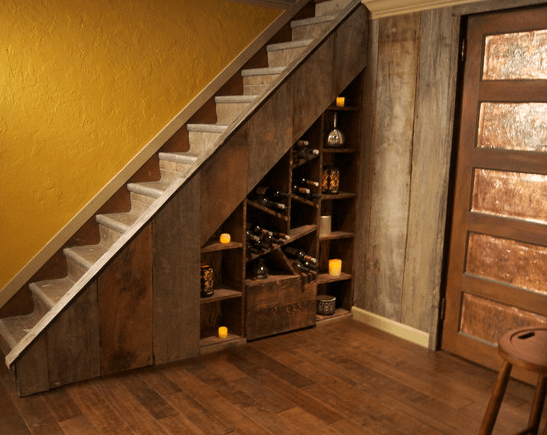 simple wooden staircase design