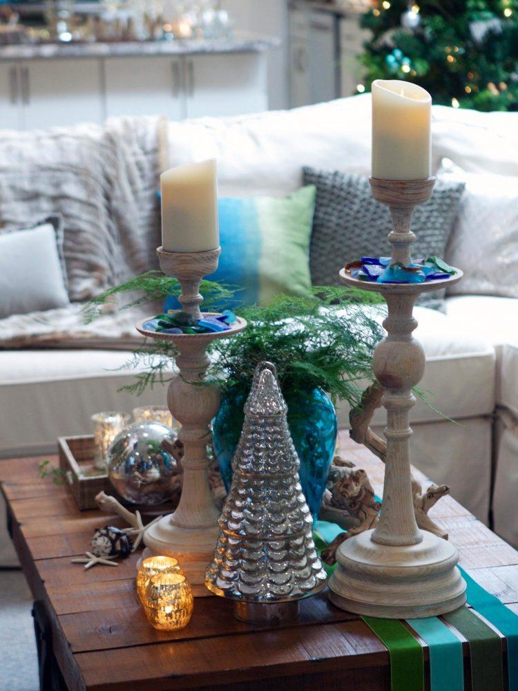 Christmas style table decorations