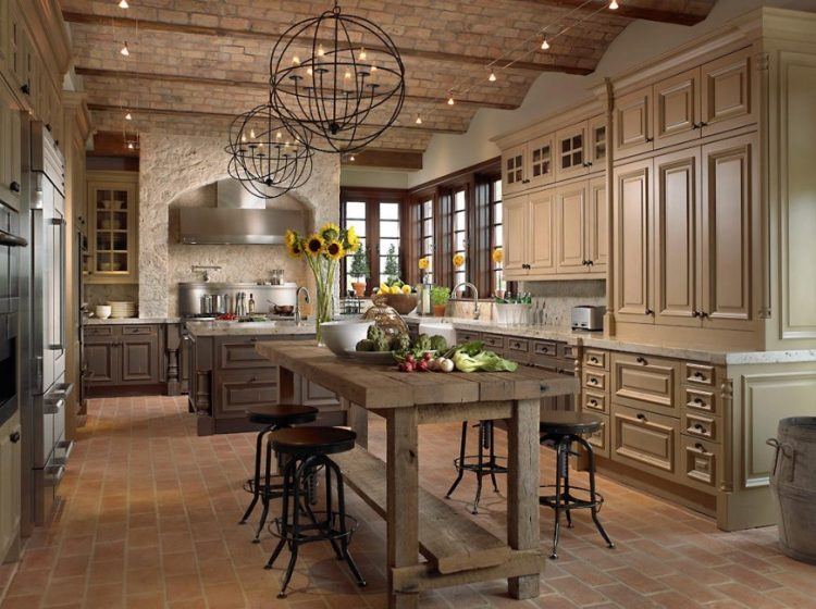 beautiful kitchen with rustic design