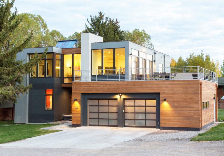 beautiful home with large windows