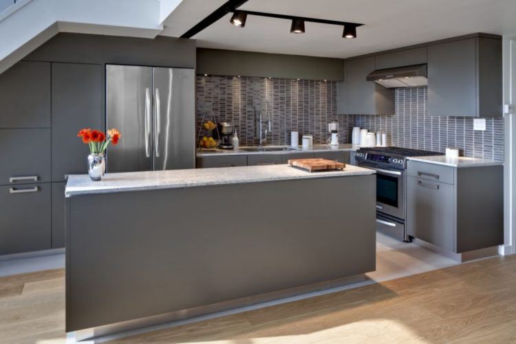 gray kitchen design