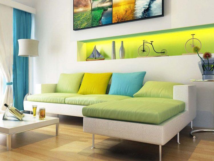 bright and bold living room colors