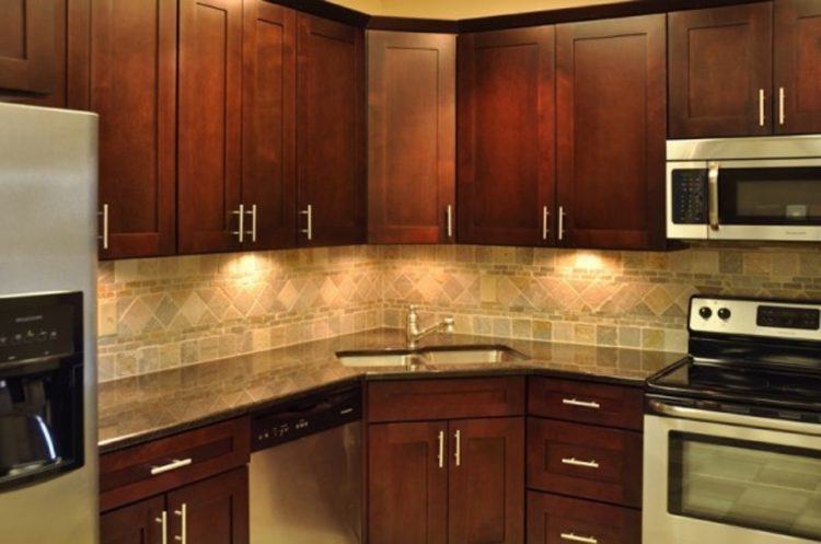 kitchen with wooden cabinets and drawers