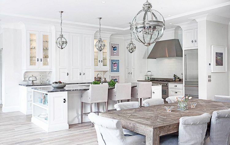 all white country kitchen design