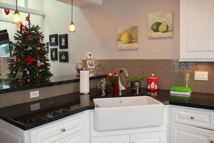 great kitchen with black countertop