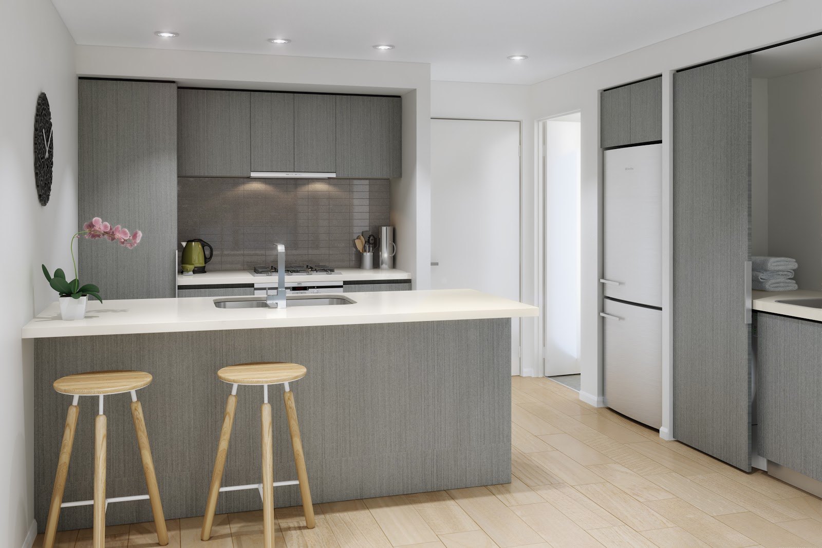 20 Beautiful Monochromatic Kitchen Designs
