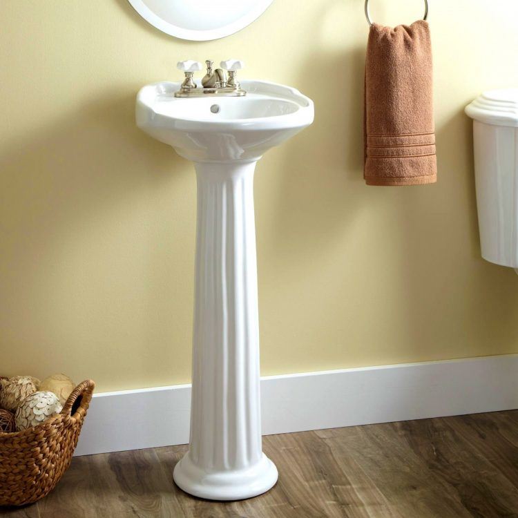 tall pedestal sink for victorian bathroom