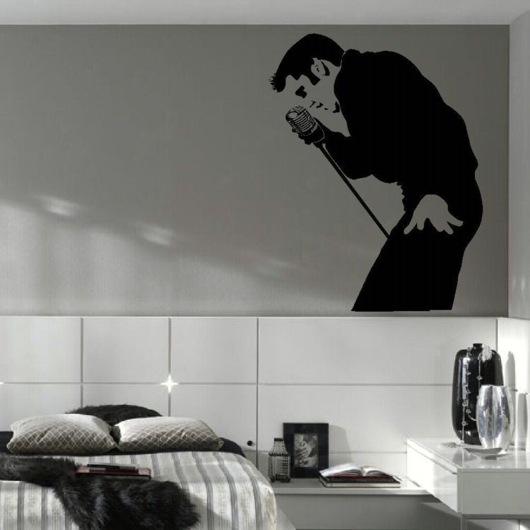 elvis bedroom mural