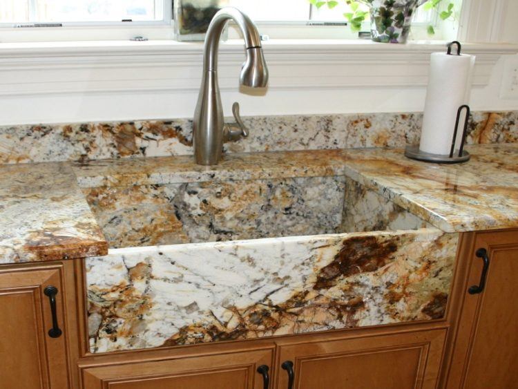 beautiful marble sink for kitchen