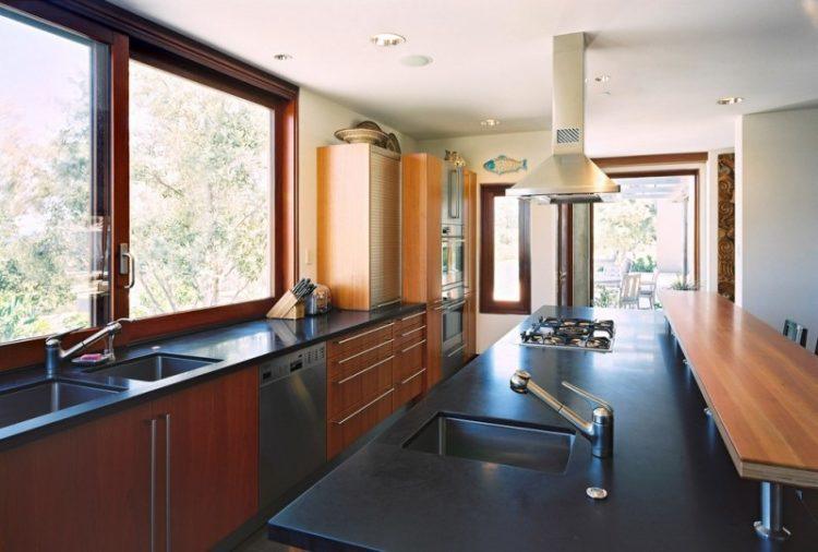 kitchen with beautiful wood cabinets