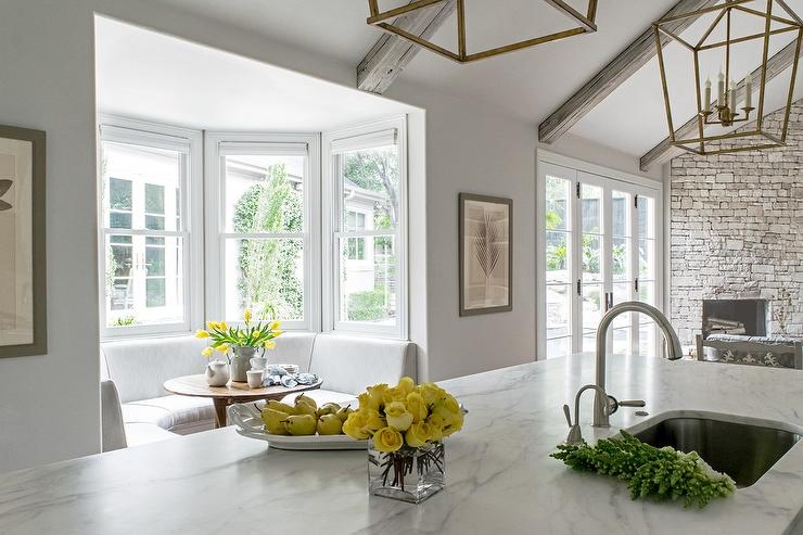 beautiful calacatta marble kitchen