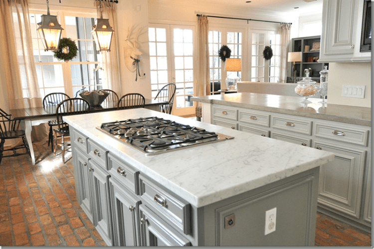 modern kitchen with bright design