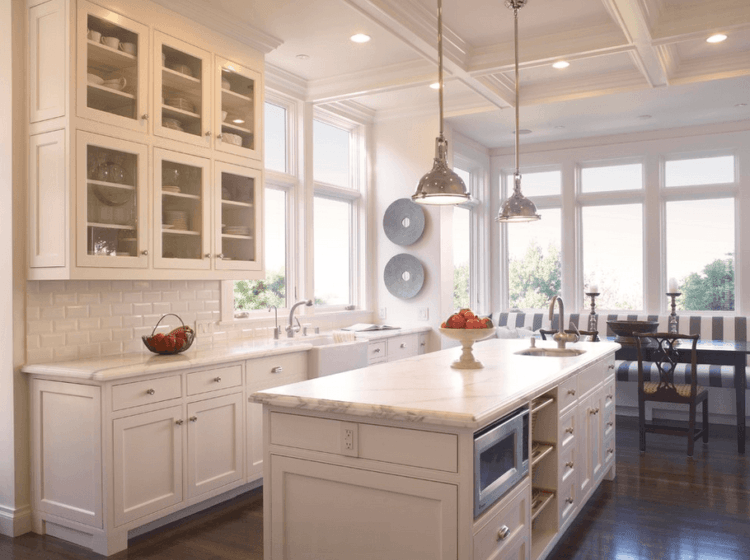 kitchen with wooden cabinets