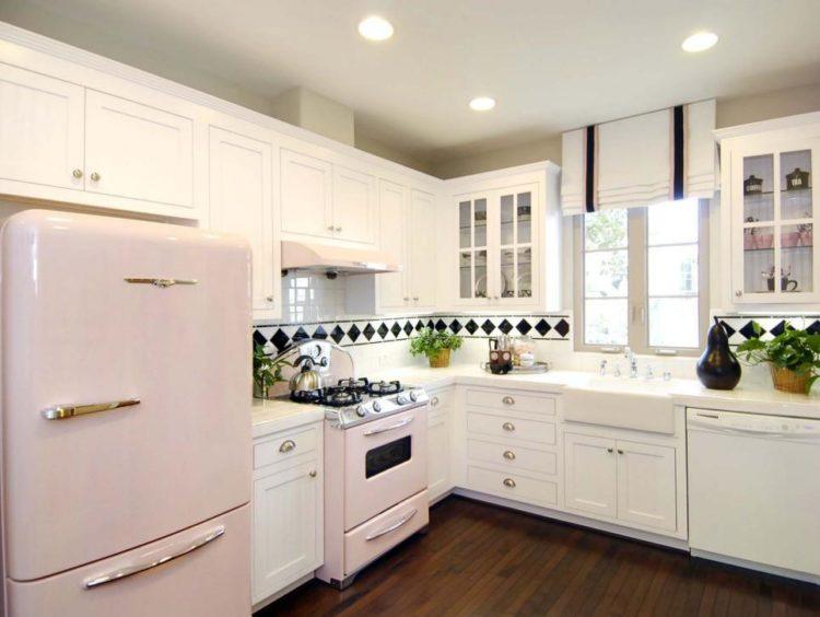 kitchen with retro appliances