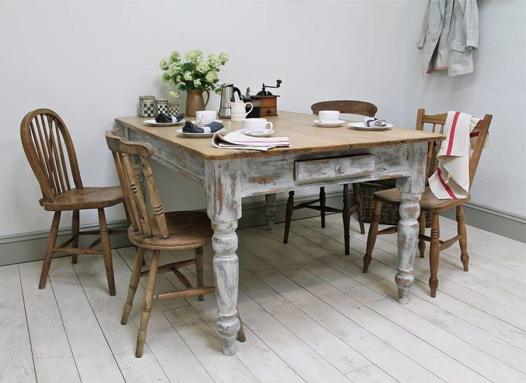 sophisticated square rustic table