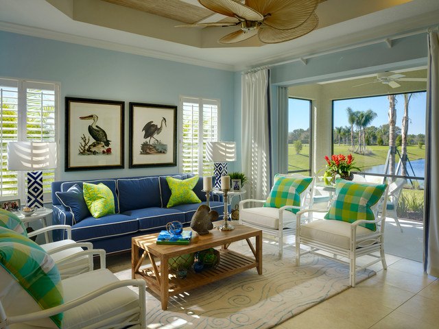 tropical living room colors