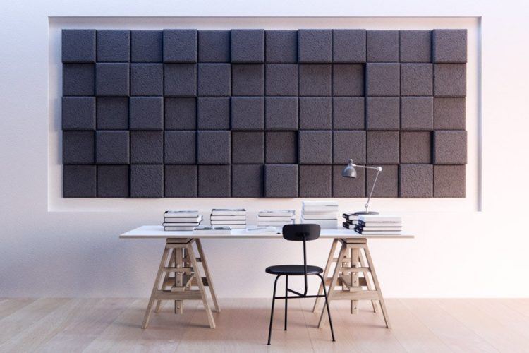 acoustic tiles made into design