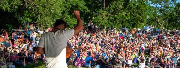 people performing at the clearwater festival