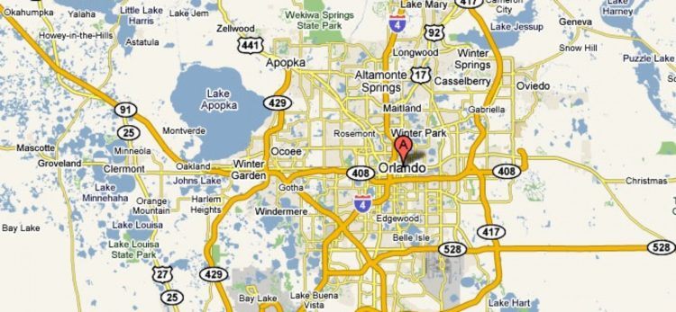 map of orlando fl