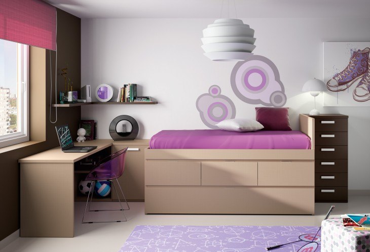 space saving bed for kids room