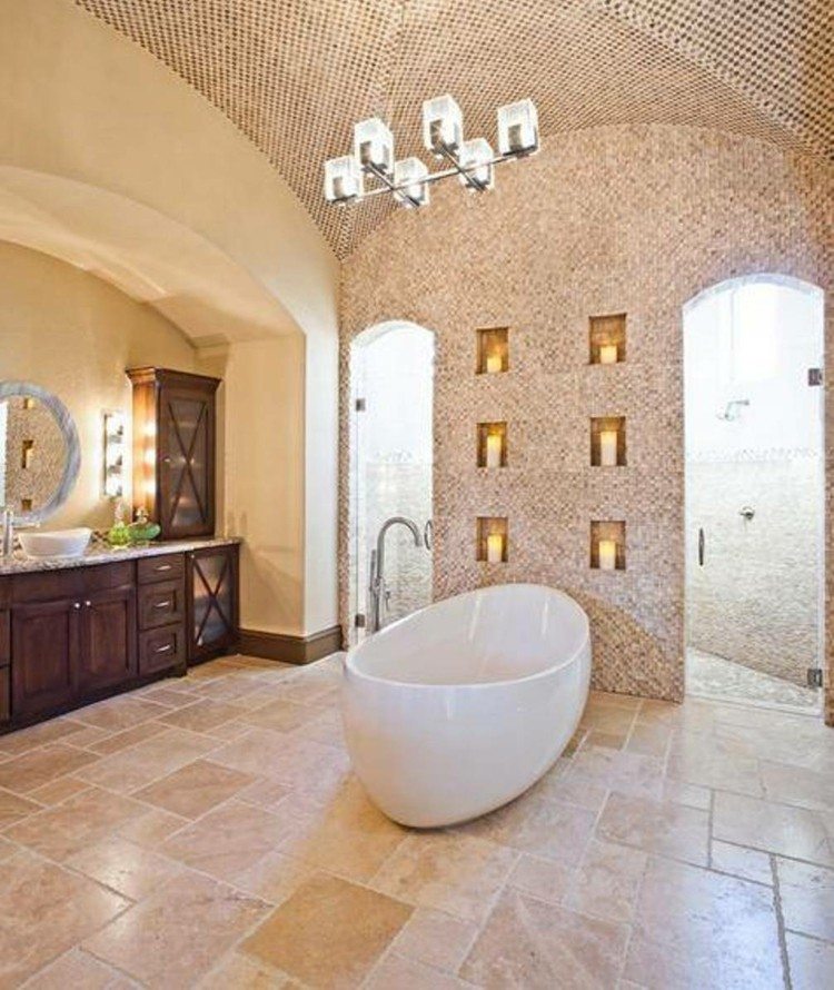 Picture of 25 Travertine Bathroom Ideas for a Luxurious Spa Feel