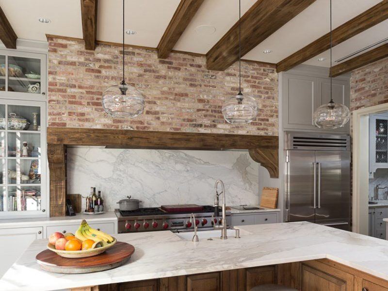 20 Kitchen Designs With Exposed Brick Walls - Housely
