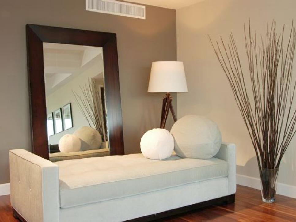 wooden framed mirror