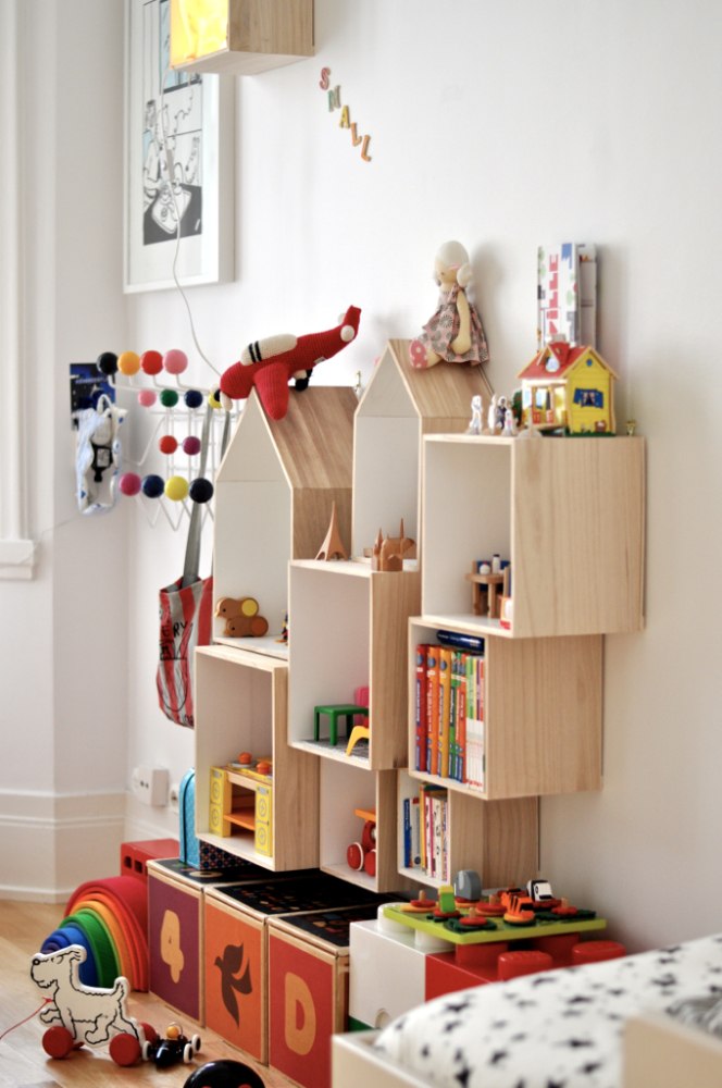 cool wooden box shelves