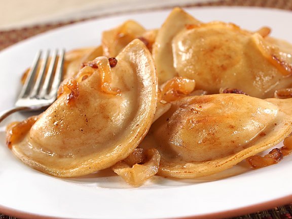 plate of pierogies