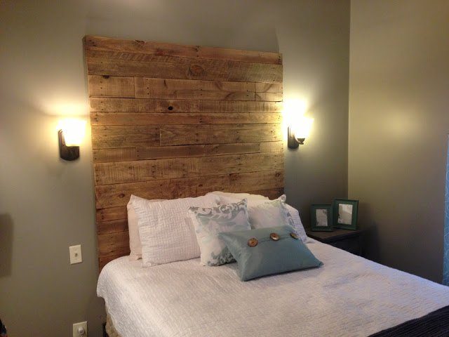 cool square wood headboard