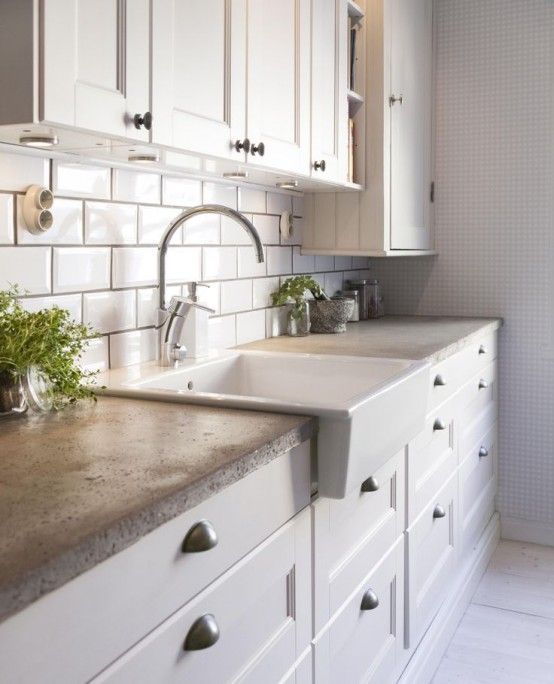 kitchen with farmhouse sink