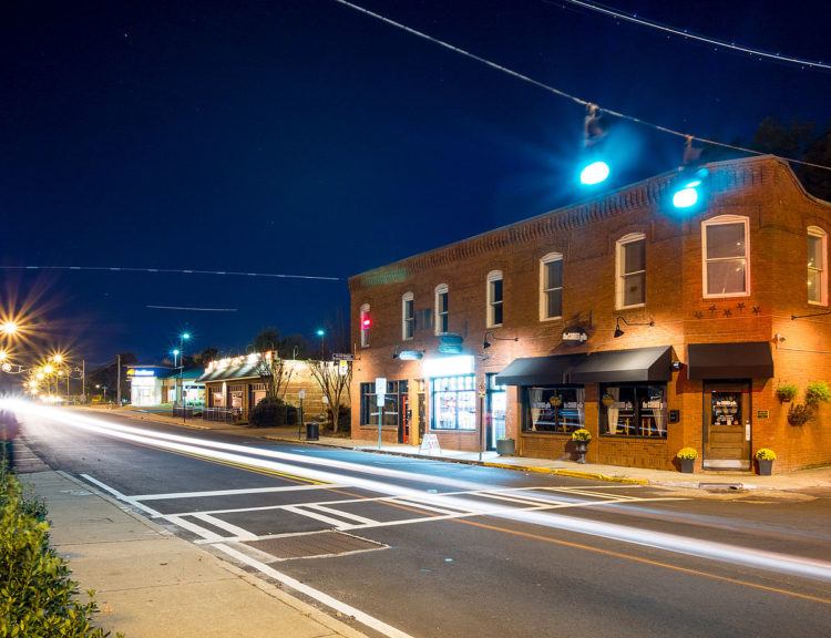 view of downtown college park