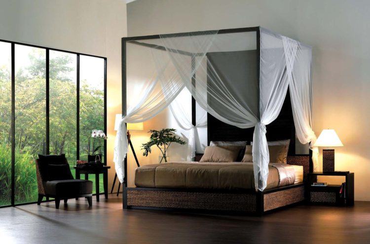 beautiful bedroom with canopy bed