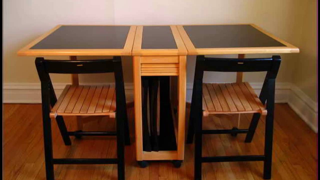 folding dining table in living room