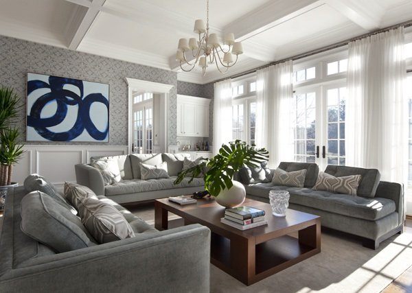 gray living room design