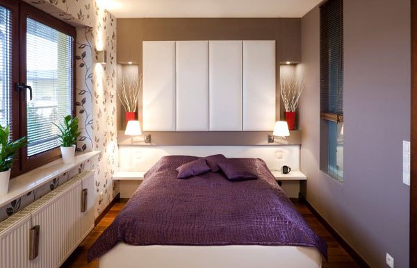 small purple bedroom design