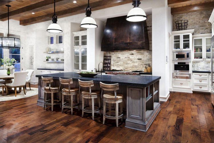 rustic kitchen island lighting ideas