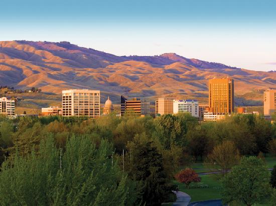 beautiful view of boise id skyline