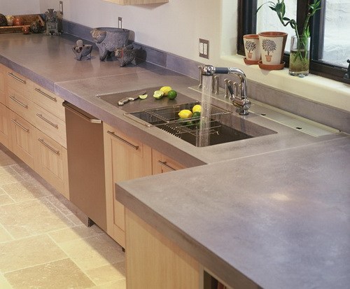 concrete kitchen counter