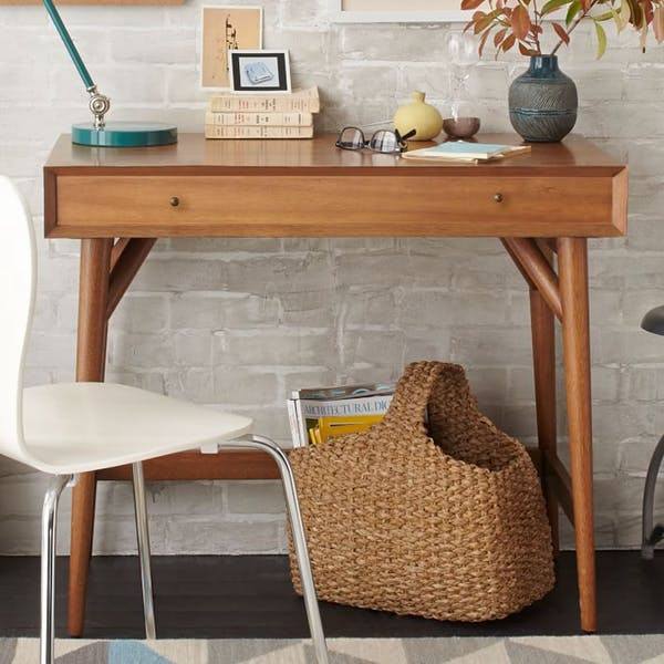 simple small wooden desk