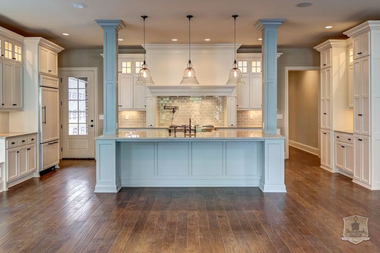 kitchen with wood floor