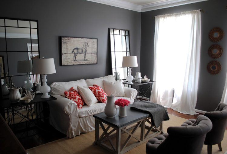 nice gray living room