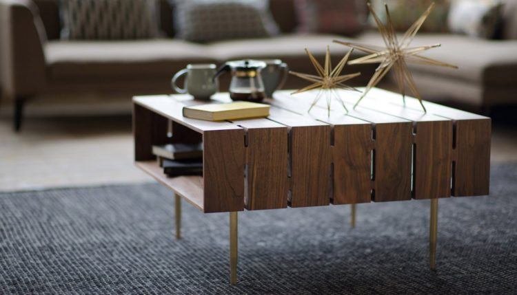 beautiful small wooden coffee table