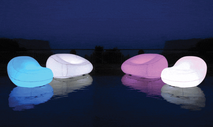 led lit blow up furniture