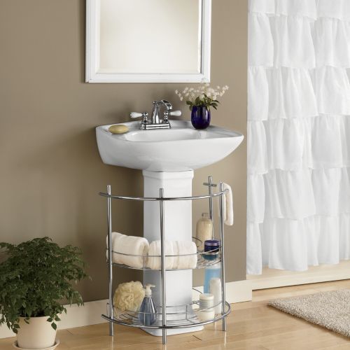 10 Great Pedestal Sink Storage Ideas Housely