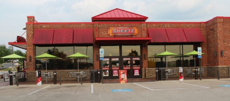 exterior view of sheetz