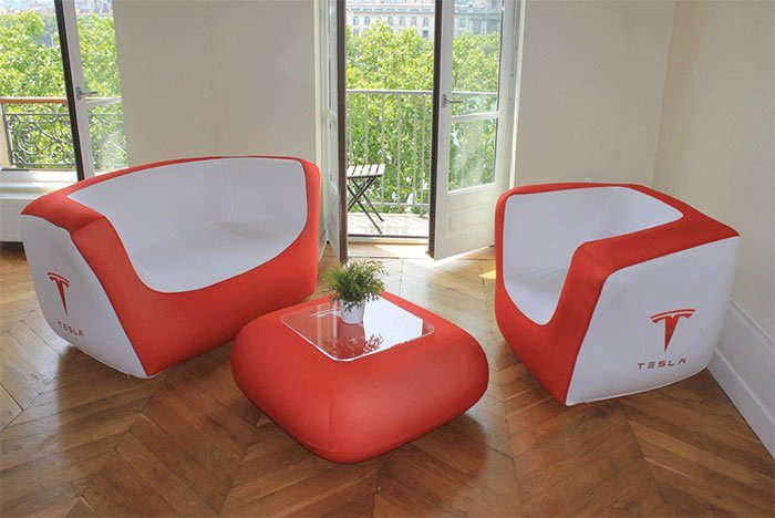 cool inflatable furniture with table