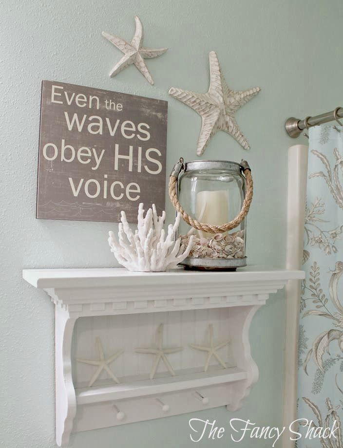 sea shell bathroom decor