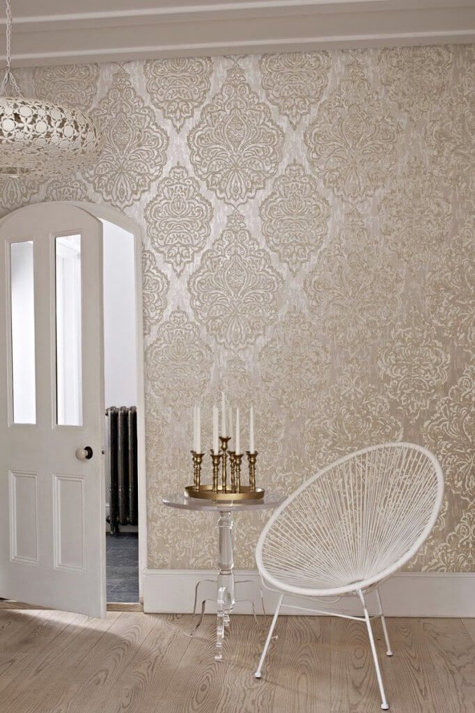 elegant metallic wallpaper design