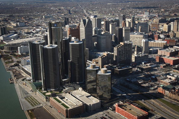 view of downtown Detroit